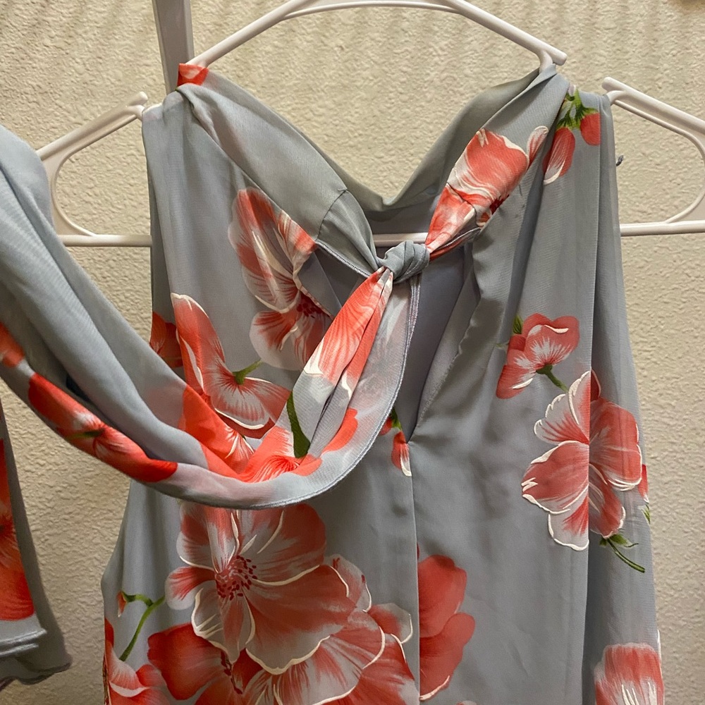 Robbie Bee Floral Mock Neck Sheath Dress